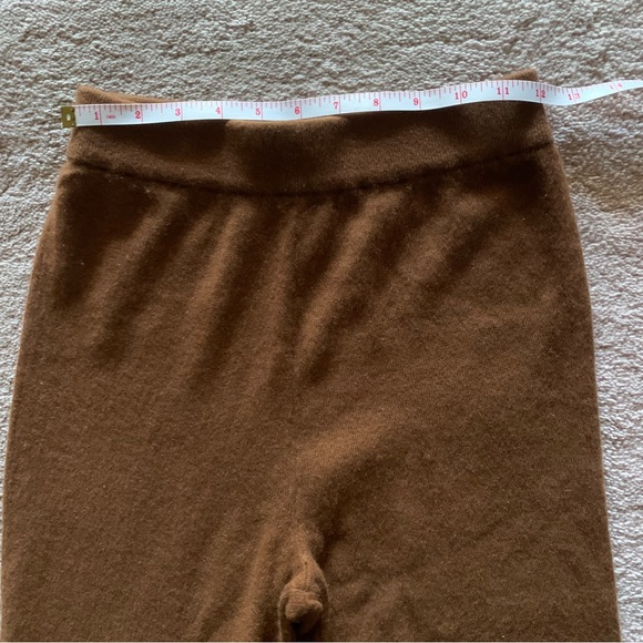 Naadam Cashmere Cropped Pant in Brown XS - Picture 6 of 9